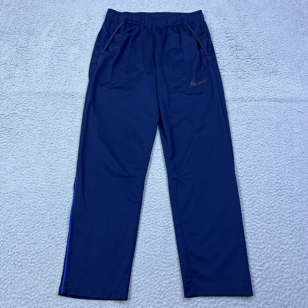 Nike Dri-FIT Epic Men's Knit Training Pants M Blue Side Stripe Activewear DM6597